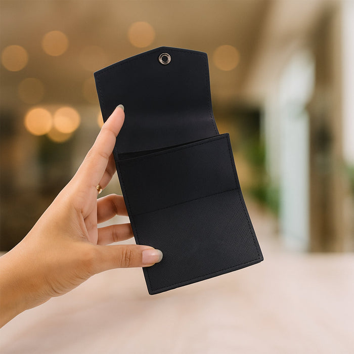 Premium Compact Multi-Card Wallet with Secure Snap Closure by Your Brand