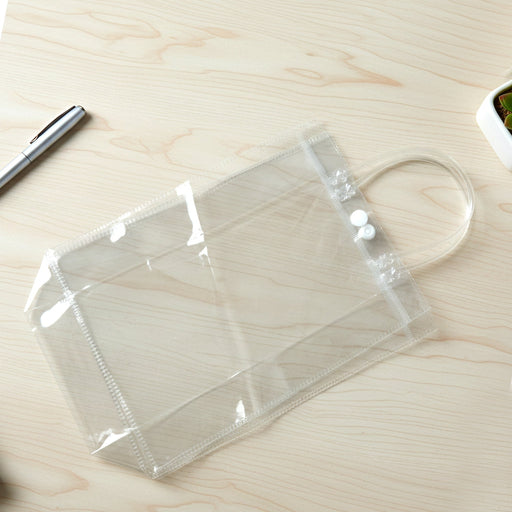 Transparent PVC Carry Bag (1 Pc, 22 x 16 Cm) by Your Brand