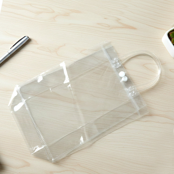Transparent PVC Carry Bag (1 Pc, 22 x 16 Cm) by Your Brand