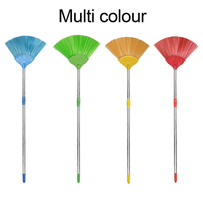 Broom with Long Stainless Steel Rod and Extendable Cobweb Cleaner Stick by Your Brand