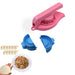Set of three puri and dough presses, ideal for gujiya making, high-quality kitchen molds.