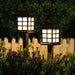 Solar outdoor lights, waterproof, 6-pack for pathway, 10 hrs LED