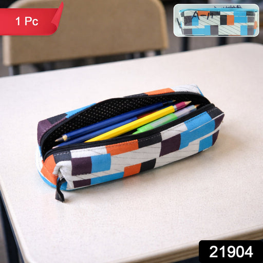Multipurpose Printed Zipper Pencil Pouch Organizer for Students (1 Pc) by Your Brand