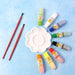 Watercolor Paint Set with 8 Vibrant Colors, Brushes, and Palette by Your Brand