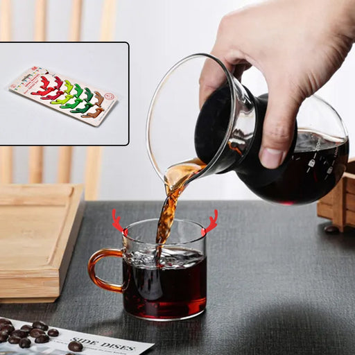 Silicone Deer Drink Marker, Safe Wine Glass Identification Tag 16PCS by Your Brand