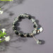 Elegant Black & Crystal Beaded Charm Bracelet by Your Brand