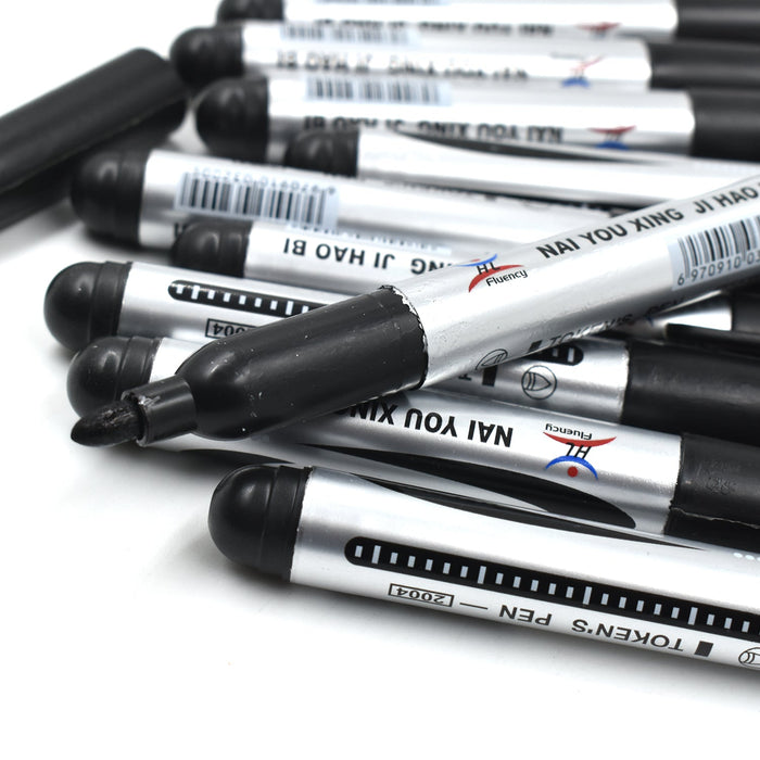 10 Pc Permanent Black Marker by Your Brand