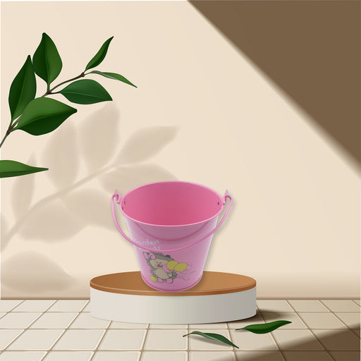 Small Metal Bucket for Plants & Decor (1 Pc, With Handle) by Your Brand