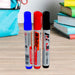 Whiteboard Marker Set (Blue, Black, Red) with Board Duster - Pack of 4 by Your Brand