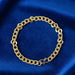 Classic Gold Finish Chain Link Bracelet for Men and Women (1 Pc) by Your Brand