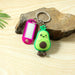 Cute Cartoon Character Keychain with Label Tag Holder (1 Pc) by Your Brand