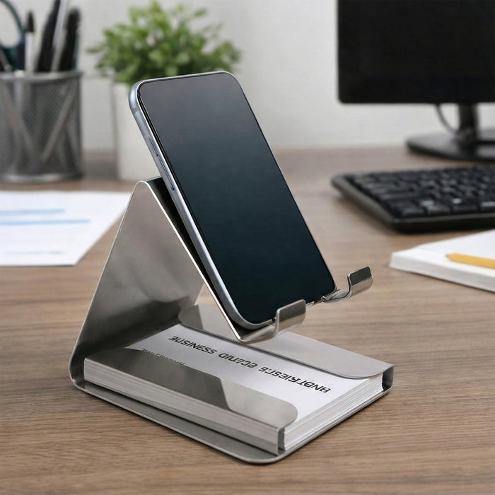 Premium Small Desktop Mobile Phone Stand Holder for Smartphones (1 Pc) by Your Brand