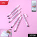 Transparent Smooth Writing Black Gel Pens Set of 6 Pieces by Your Brand