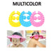 Soft shower cap for kids with adjustable strap