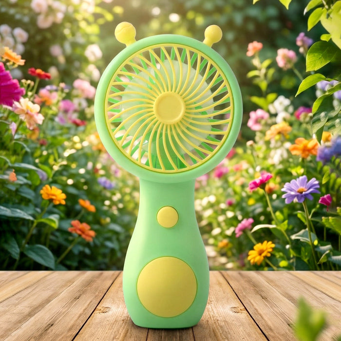 Cute Cartoon Style Rechargeable Mini Handheld Fan (1 Pc) by Your Brand