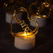 Valentine’s Day Special Gift Box - Heart-Shaped Light, Chocolate Box & Golden Flower by Your Brand