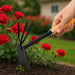 2 in 1 Double Hoe Gardening Tool with Wooden Handle by Your Brand