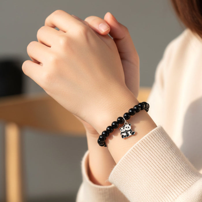 Premium Multicolor Pastel Bead Stretch Bracelet (1 Pc) by Your Brand