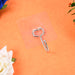 Transparent Large Stainless Steel Self Adhesive Wall Hooks (1 Pc) by Your Brand