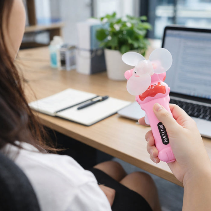 Cute Mini Handheld Fan (1 Pc, Mix Color & Design) by Your Brand