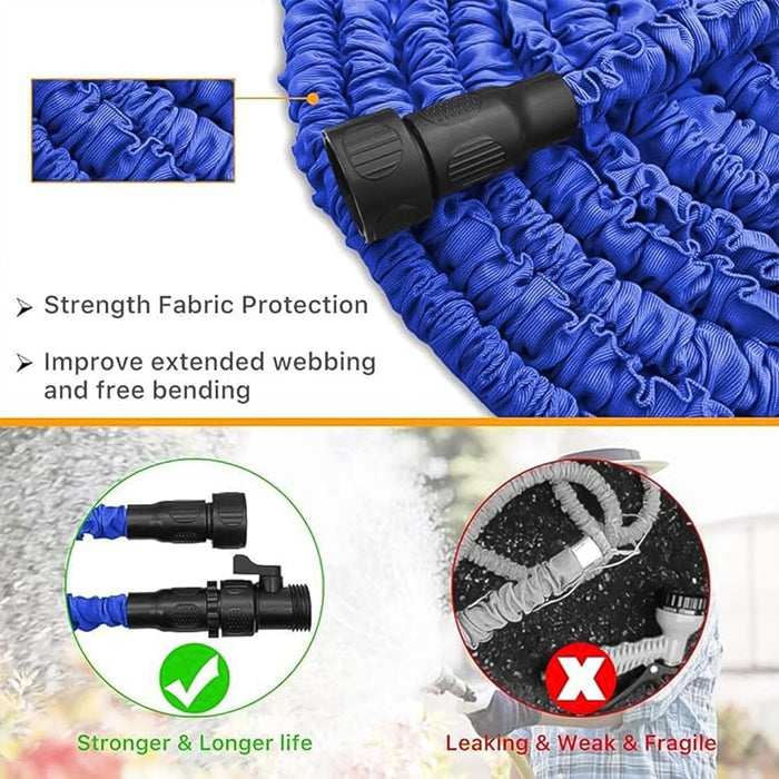 Expandable Magic Garden Hose with Spray Gun, Approx 4 Metre Pipe (1 Set / Mix Color) by Your Brand
