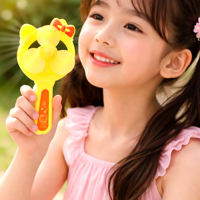 Hand Press Mini Portable Cartoon Fan Toy (1 PC, Mix Color & Design) by Your Brand