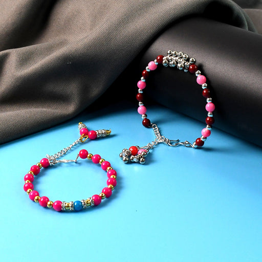 Traditional and Trendy Beaded Bracelet with Adjustable Chain (1 Pc) by Your Brand