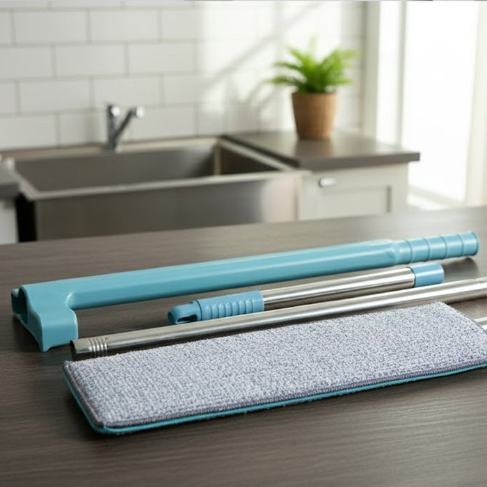 Flat Floor Cleaning Mop with Long Handle (1 Pc)