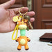 Cute Giraffe Cartoon Keychain (1 Pc) by Your Brand