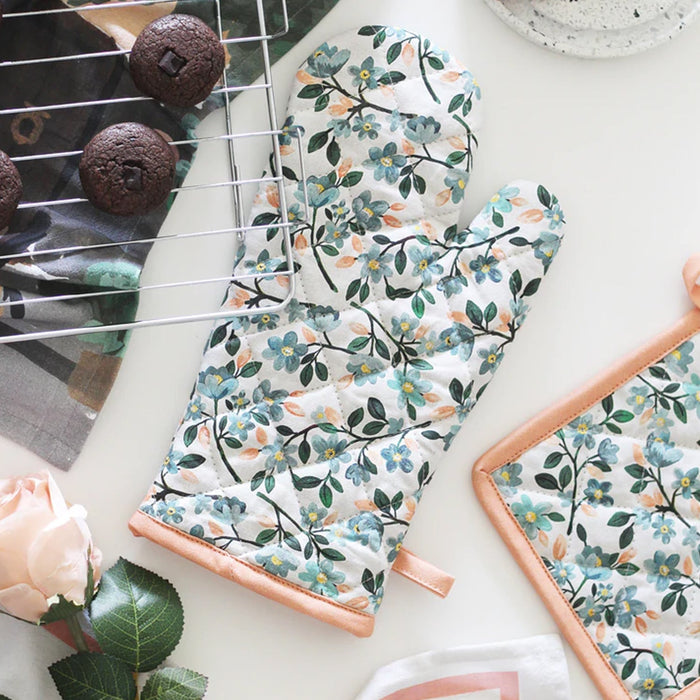 Professional Cotton Oven Mitt gloves by Your Brand