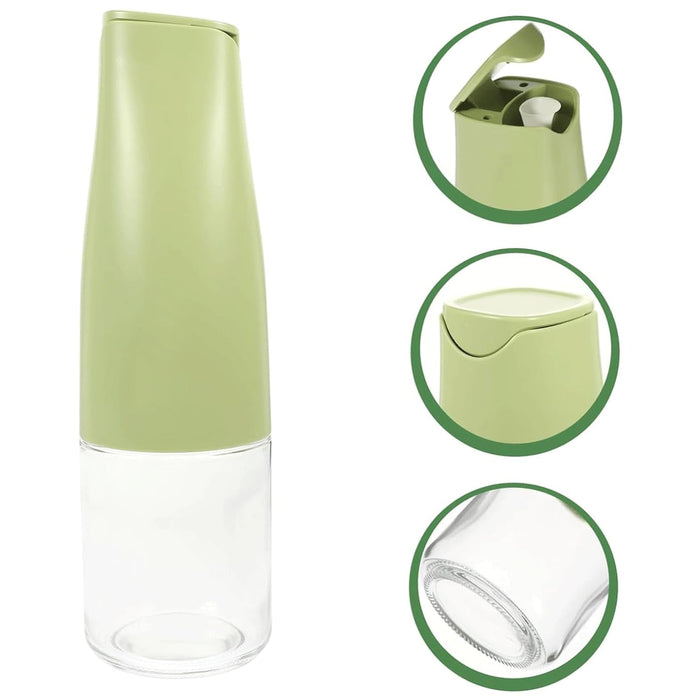 Oil Dispenser, 500ml Cooking Oil Dispensing Cruets with Automatic Open Lid, (500 ML)