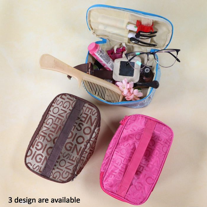PORTABLE MAKEUP BAG WIDELY USED BY WOMEN’S FOR STORING THEIR MAKEUP EQUIPMENT’S AND ALL WHILE TRAVELLING AND MOVING. by Your Brand