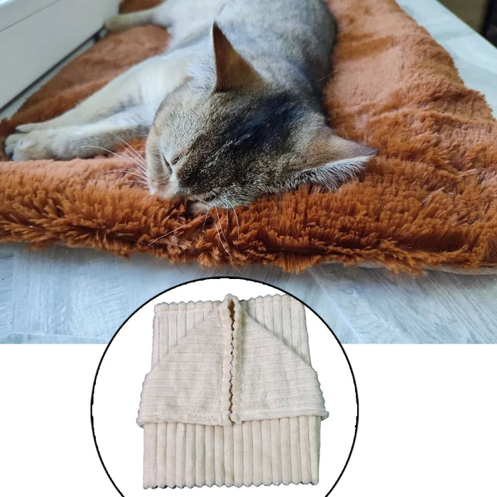 Pet Soft Cat Dog Blanket / Towel Soft Warm (70×50 Cm / 1 Pc / Mix Color & Design) by Your Brand