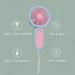 Mini fan in pink
