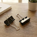 Medium Size Heavy-Duty Black Binder Clips Set (32 mm, 12 Pc) by Your Brand