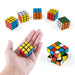 Plastic Fancy 3x3 Small Cube Puzzles Game - 2 Pieces (Multicolour) by Your Brand