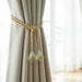 Decorative rope tassel tieback