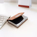 Leather & Stainless-Steel Business Card Holder (1 Pc) by Your Brand