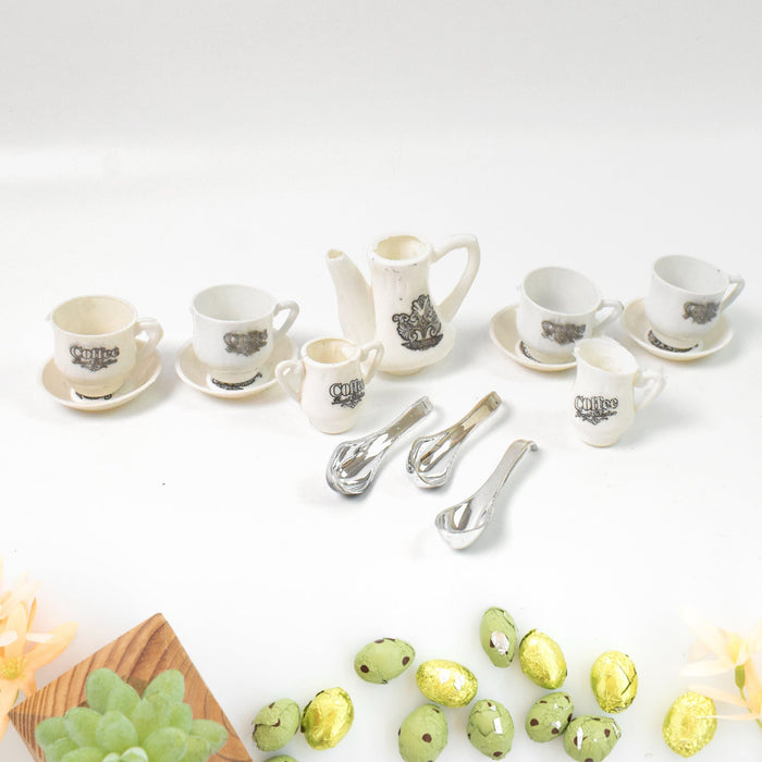 Tickles Tea toy Set | Coffee Kitchen Plastic Set (14 Pcs / Mix Size & Design) by Your Brand
