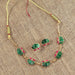 Traditional Green & Lotus Motif Jewellery Set by Your Brand