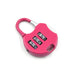 3-Digit Travel Combination Lock of Zinc Alloy, Small Safe Combination Padlock Resettable Number Lock Small Colorful Code Locks for Lockers Suitcases Luggage With Safety Lanyard Spring Coil Wire Disc Brake Lock Reminder Cable by Your Brand