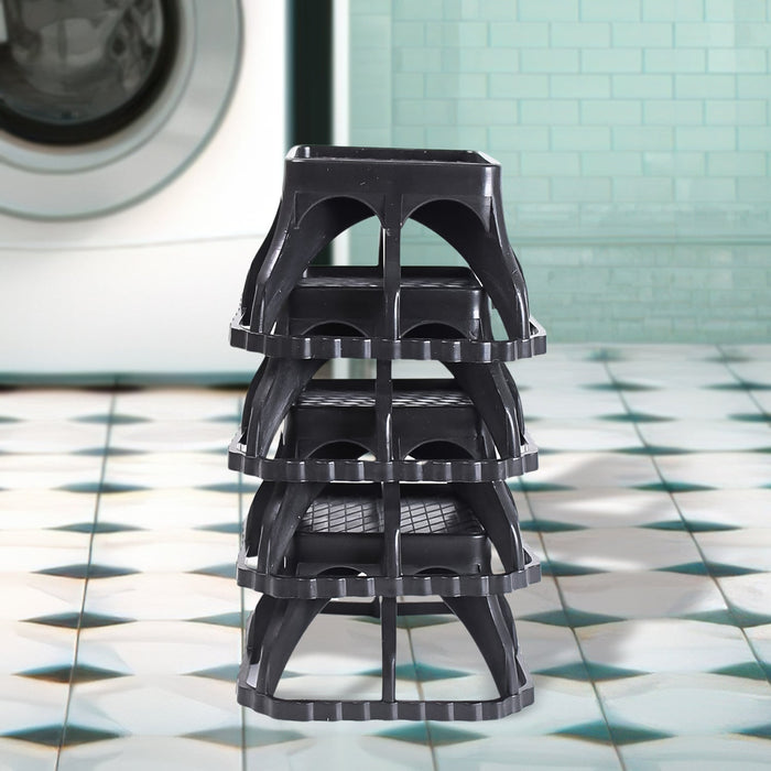 Multi-Purpose Plastic Washing Machine Stand (4 Pcs Set) by Your Brand