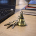 Metal Small Temple Bell Keychain, Motorcycle Bell Keychain (1 Pc / Mix Color) by Your Brand