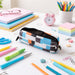 Multipurpose Printed Zipper Pencil Pouch Organizer for Students (1 Pc) by Your Brand
