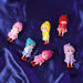 Cute Mini Doll Hanging Keychain Set (6 Pc Mix Color) by Your Brand