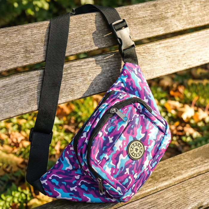 Stylish Camouflage Print Waist Bag (1 Pc) by Your Brand