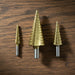 3X Large HSS Steel Step Cone Drill Titanium Bit Set Hole Cutter (4-32, 4-20, 4-12mm) by Your Brand