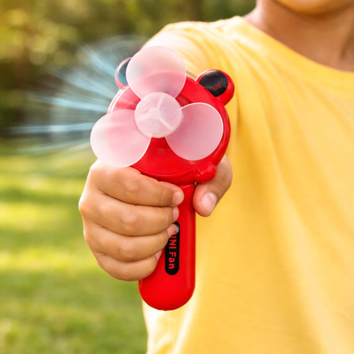 Hand Press Mini Portable Fan Toy (1 Pc, Mix Color & Design) by Your Brand