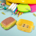 Plastic Burger Shape Small Size Double Hole Sharpener With Eraser (1 Set) by Your Brand