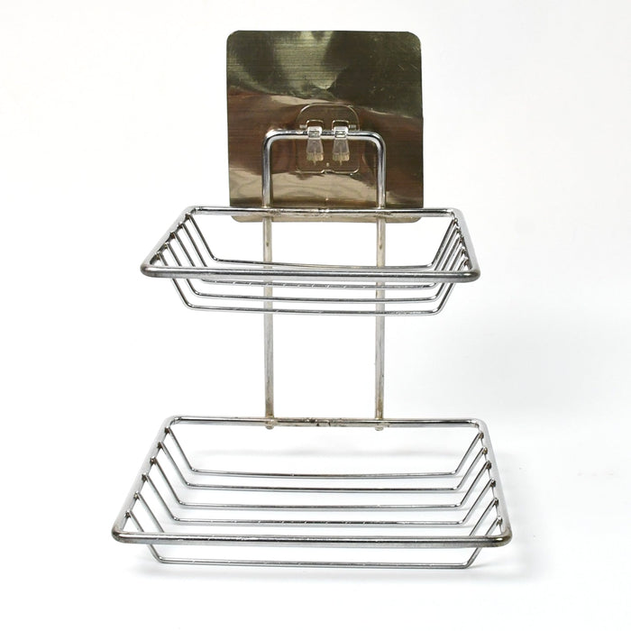 Kitchen Bathroom Soaps Storage Rack with 2 Hook for Home by Your Brand